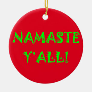 Namaste Y'All - Yoga Christmas Ornaments