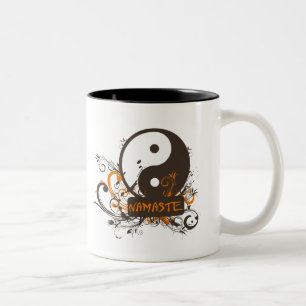 Namaste Yin Yang Two-Tone Coffee Mug