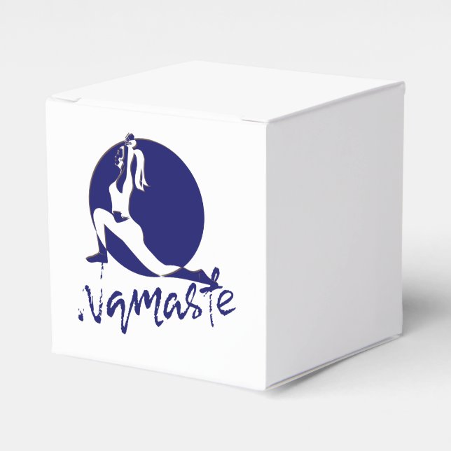 Namaste, yoga favor box (Front Side)