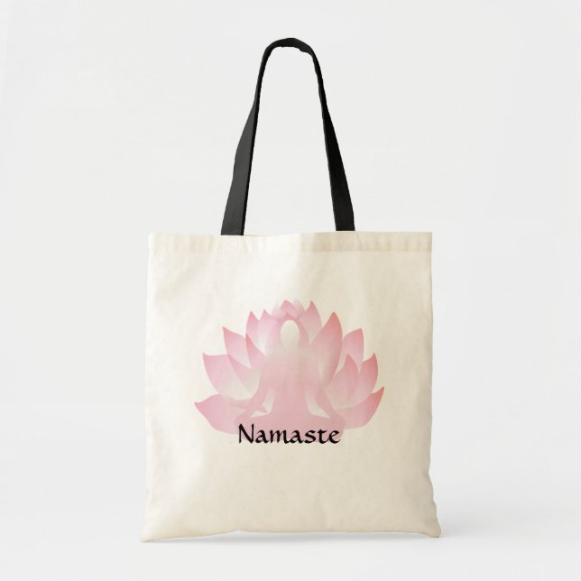 Namaste Yoga Lotus Pose Sac fourre-tout budgétaire (Devant)