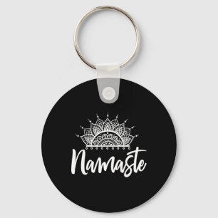 Namaste Yoga Meditation Exercise Yoga Gift Keychain