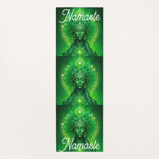 Namaste, Yoga, Meditation, Peace, Respect Yoga Mat (Front)