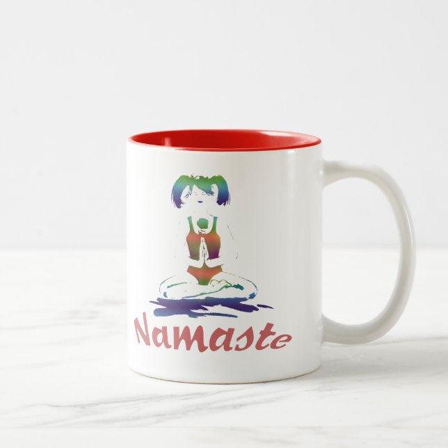 Namaste-Yoga Mug avec citation zen. (Droit)
