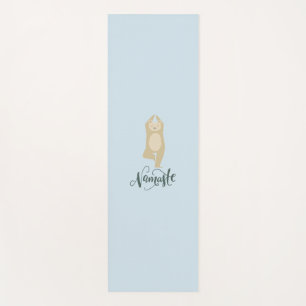 Namaste Yoga Pose Bear Mat