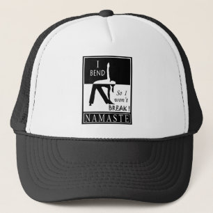 Namaste Yoga T-shirts for Ladies Women and Girls Trucker Hat