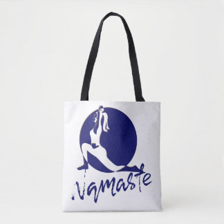 Namaste, yoga tote bag