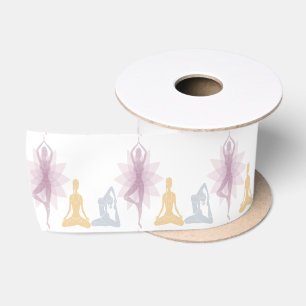 Namaste,yoga,yogi,women,chakra,chi,spiritual,zen Satin Ribbon