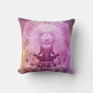 Namaste Zen Peace Throw Pillow