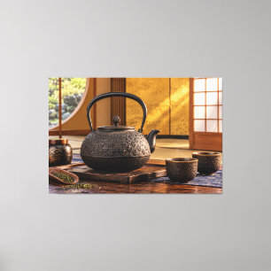 Nambu Ironware – Japanese Tea Art Canvas Print