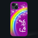 Name 5 letter rainbow purple ipad mini case<br><div class="desc">Help protect your child's ipad mini with this pretty rainbow design girls ipad mini case. Personalize with your child's name up to 5 letters. This example reads Faith. (***Please note some names will not always fit due to the nature of the font. 
 
 Exclusively designed and illustrated by Sarah Trett.</div>