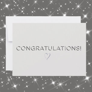 Name, Address    Platinum Color Congrats Flat Card