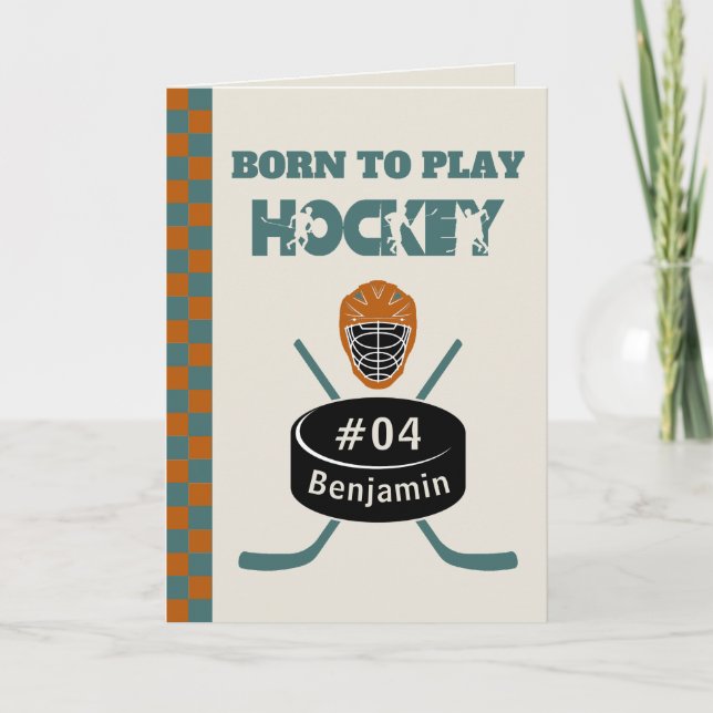 Name Age Jersey Number Sentiment Hockey Sport  Card (Front)