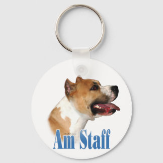 Name American Staffordshire Terrier Keychain
