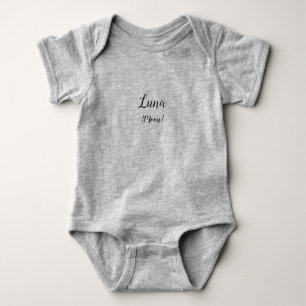 Name and Meaning (Luna) Baby Bodysuit