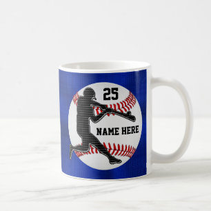 Name and Number Baseball Gifts for Players Coffee Mug