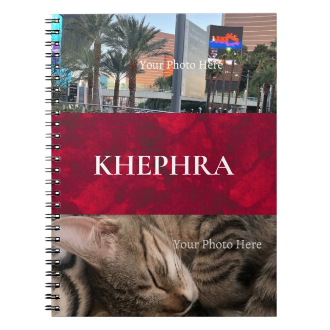 Name and Photo Collage Notebook (Front)