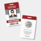 Name and Photo Security Bodyguard ID Card