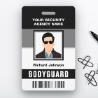 Name and Photo Security Bodyguard ID Card
