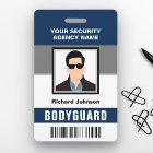 Name and Photo Security Bodyguard ID Card
