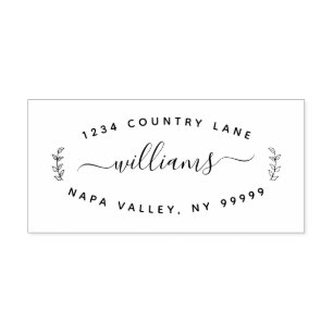 Name and Return Address Self-inking Stamp