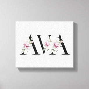 Name Ava Canvas Print