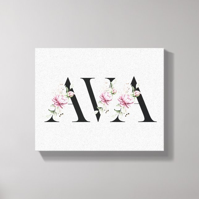 Name Ava Canvas Print (Front)