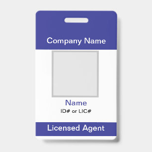 Name Badge Basic Insurance or Real Estate