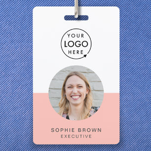 Name Badge Card   Custom QR Code Employee ID Badge