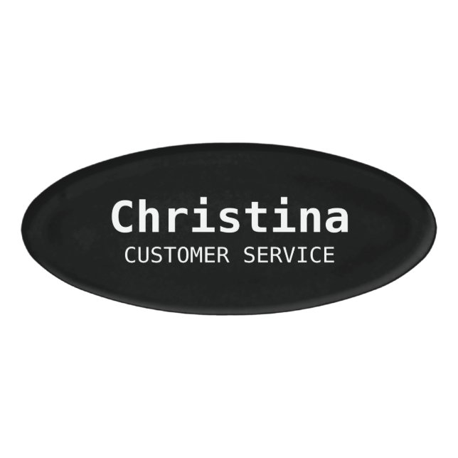 Name Badge Magnet | Employee Staff (Front)