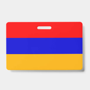 Name Badge with flag of Armenia