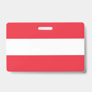 Name Badge with flag of Austria