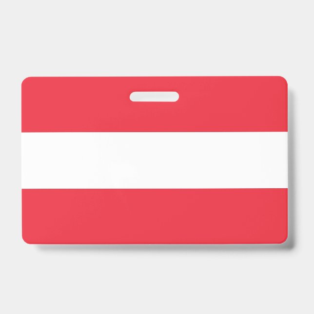 Name Badge with flag of Austria (Front)