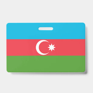 Name Badge with flag of Azerbaijan