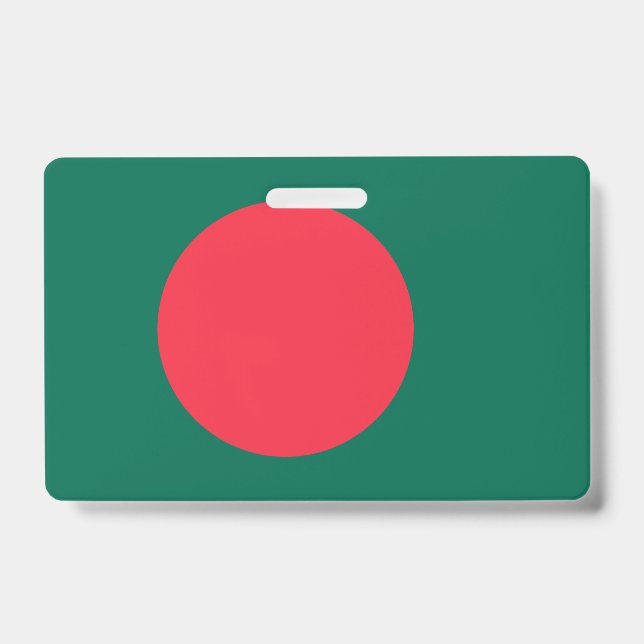 Name Badge with flag of Bangladesh (Front)