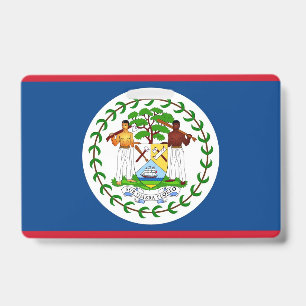 Name Badge with flag of Belize