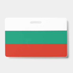 Name Badge with flag of Bulgaria