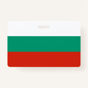 Name Badge with flag of Bulgaria