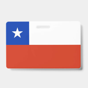 Name Badge with flag of Chile