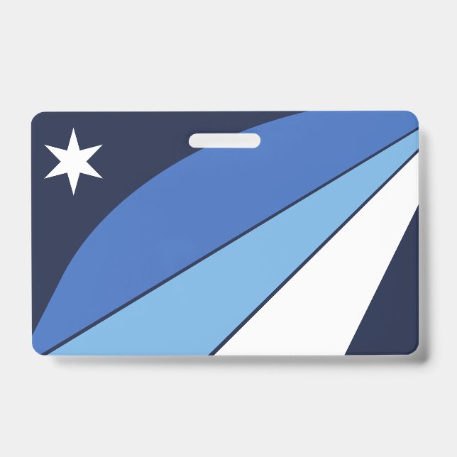 Name Badge with flag of Columbia, SC (Front)