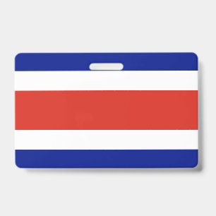 Name Badge with flag of Costa Rica