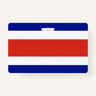 Name Badge with flag of Costa Rica