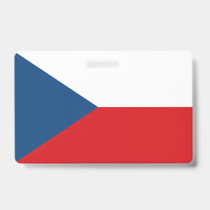 Name Badge with flag of Czechia