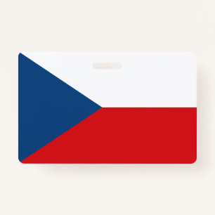 Name Badge with flag of Czechia