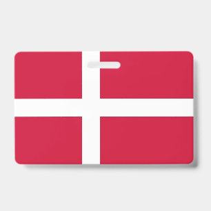 Name Badge with flag of Denmark