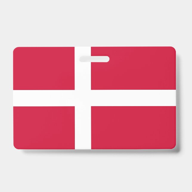 Name Badge with flag of Denmark (Front)