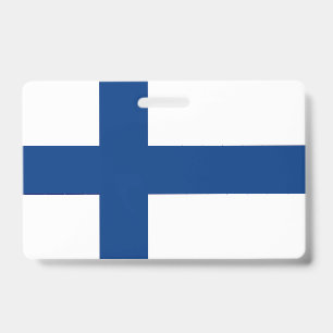 Name Badge with flag of Finland