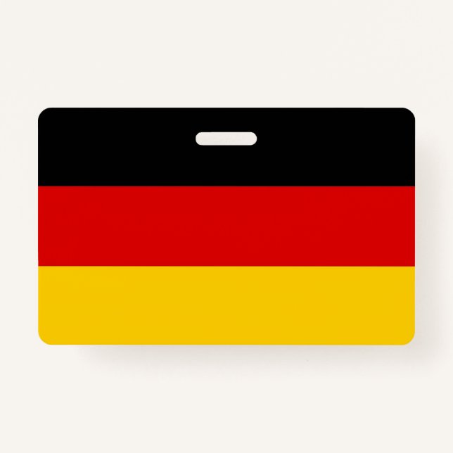 Name Badge with flag of Germany (Front)