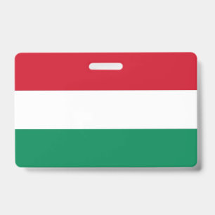 Name Badge with flag of Hungary