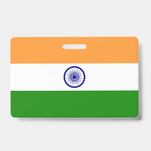 Name Badge with flag of India