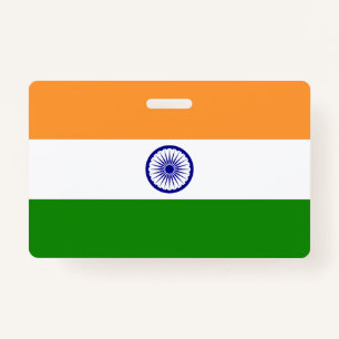 Name Badge with flag of India